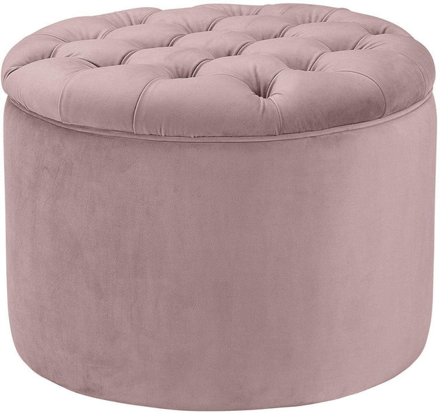 Tov Queen Mauve Velvet Storage Ottoman | DecoratorsBest