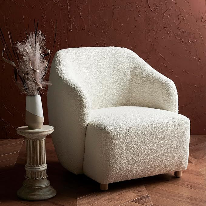 SAFAVIEH Fabiano Accent SFV5043A Chair, Ivory | Amazon (US)