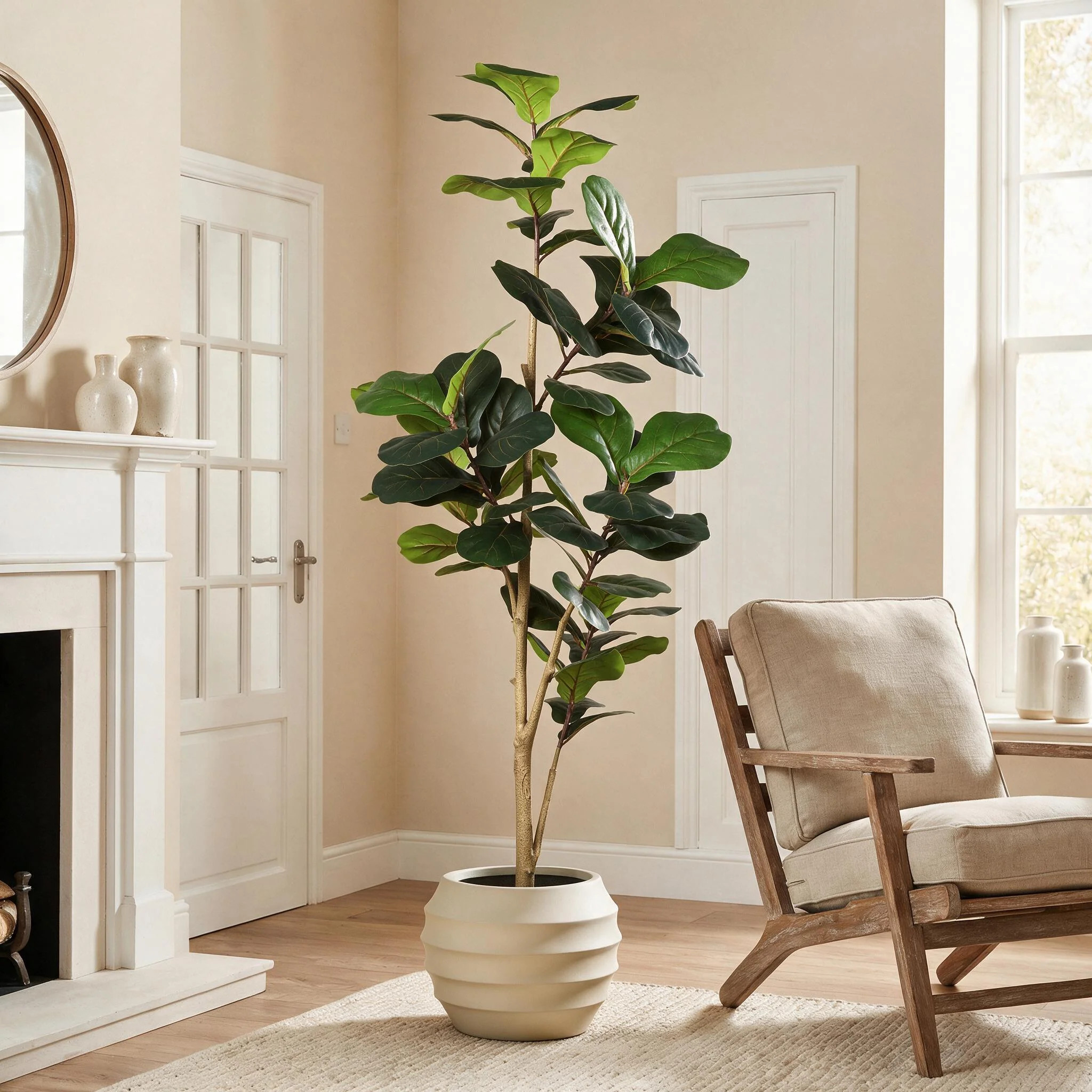Latitude Run® 84" Artificial Fiddle Leaf Fig Tree For Home Decor & Reviews - Wayfair Canada | Wayfair North America