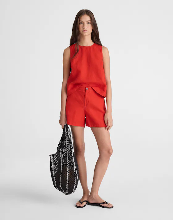 The Zoe Short in 100% Linen | Madewell