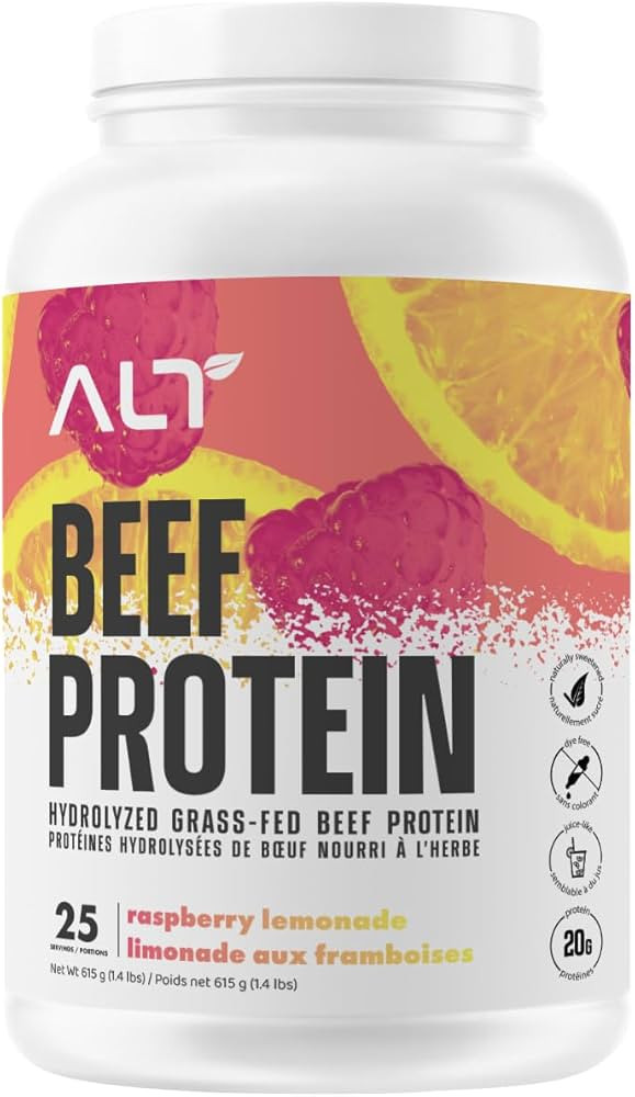 ALT Nutrition Grass-Fed Beef Protein Isolate Powder | 20g Protein from Hydrolyzed Beef Isolate, D... | Amazon (CA)