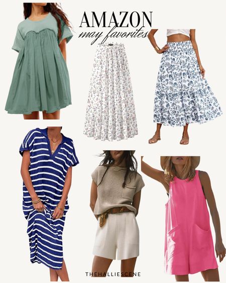 Amazon // may favorites // summer outfits // Amazon outfits // casual outfits // dresses // skirts 

#LTKstyletip #LTKfindsunder50 #LTKfindsunder100