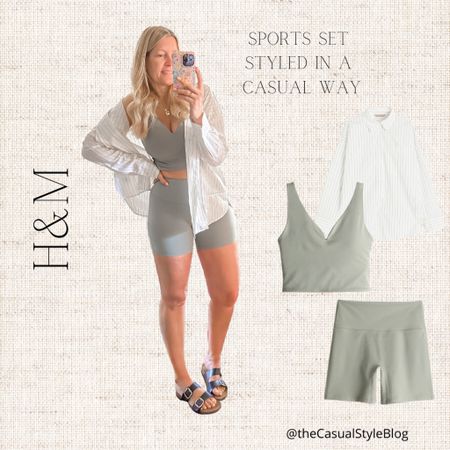 Active set styled a casual way  

blouse large
top medium
shorts large
sandals 8.5



#LTKMidsize #LTKActive #LTKStyleTip