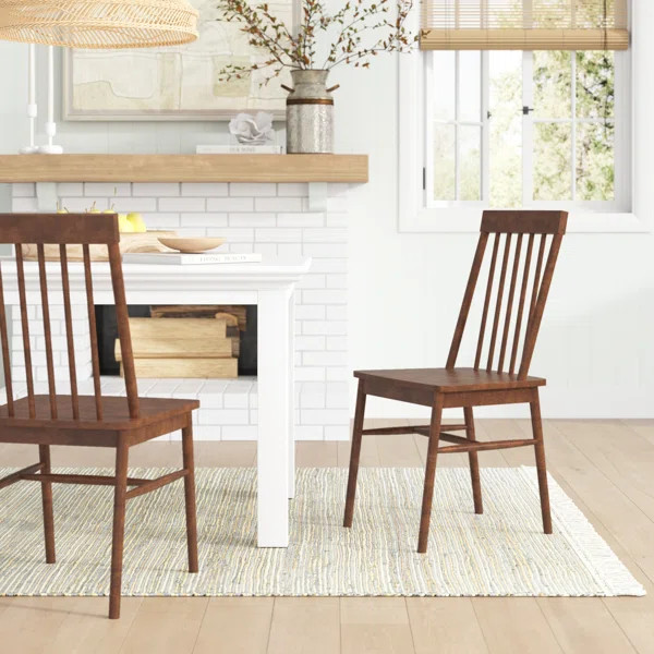 Captiva Solid Wood Slat Back Side Chair (Set of 2) | Wayfair North America