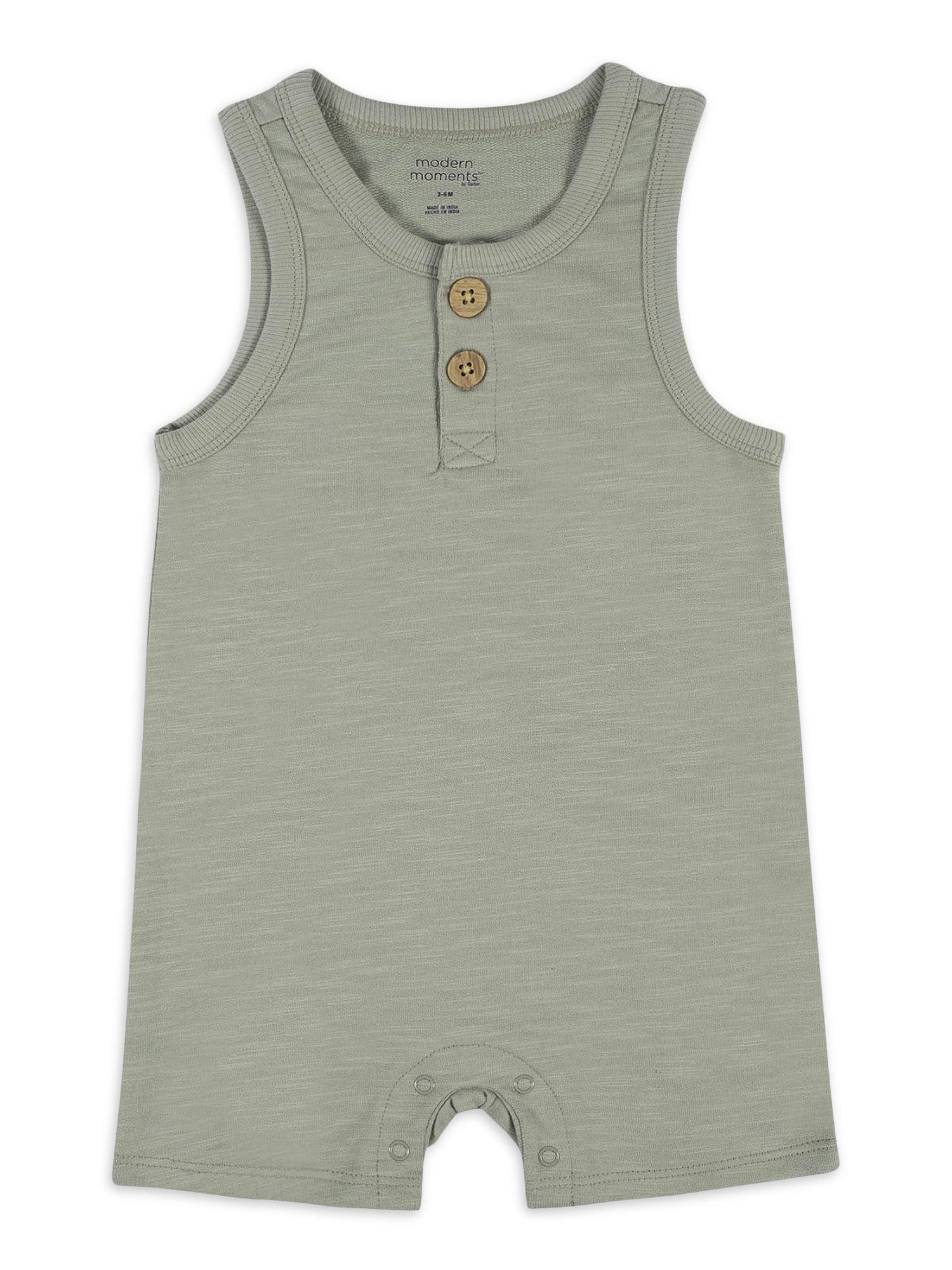 Modern Moments By Gerber Baby Boy Sleeveless Romper (0/3 Months - 24 Months) | Walmart (US)