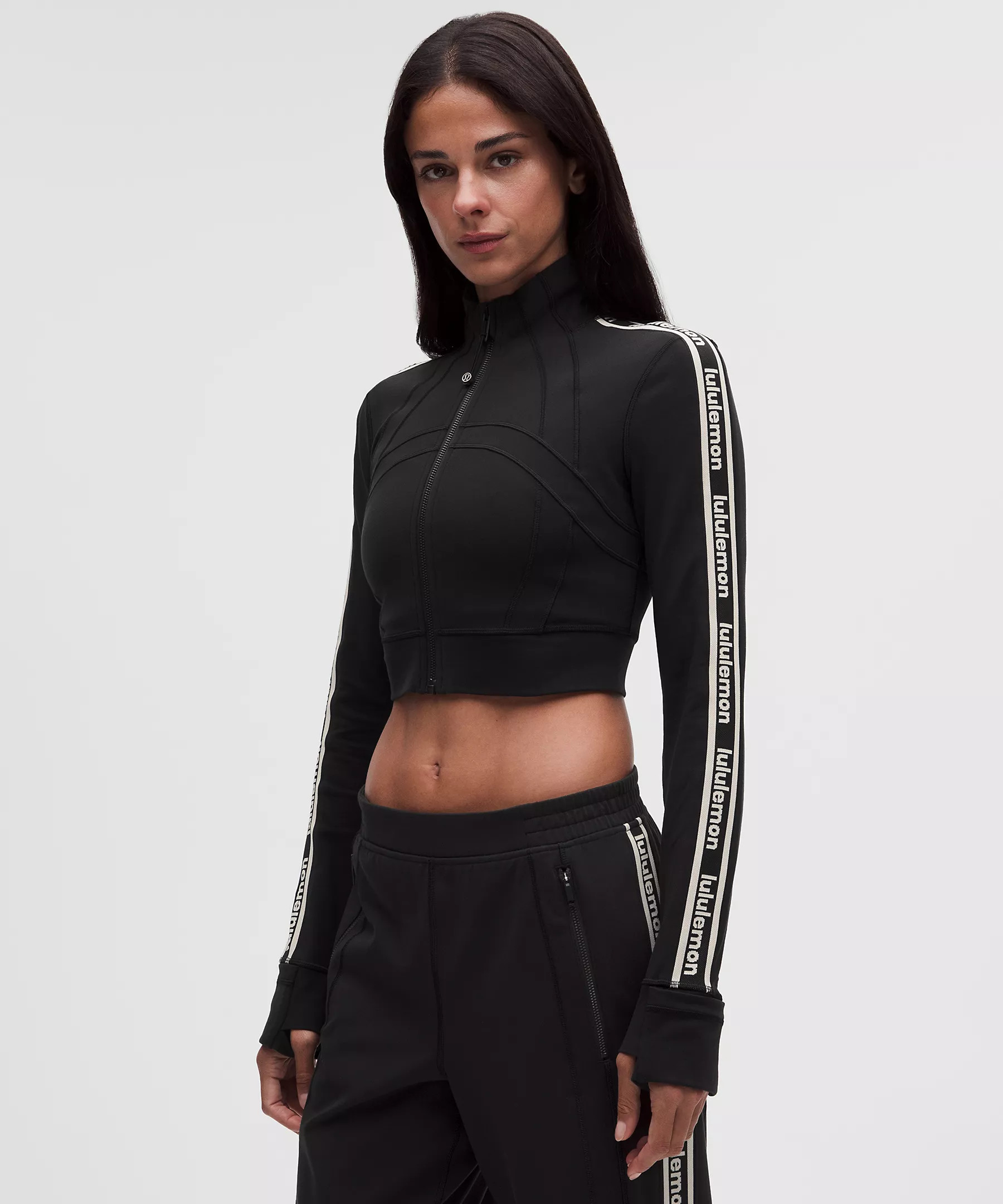 Define Luon Cropped Track Jacket Wordmark | Lululemon (US)