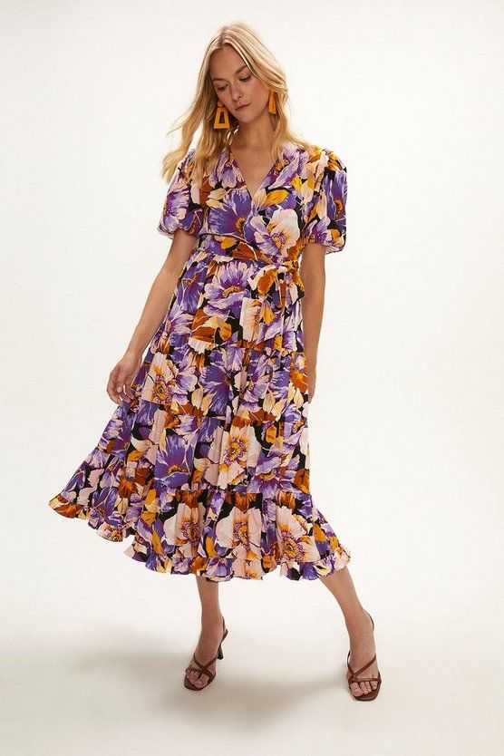 Printed Tiered Dress | Coast (UK)