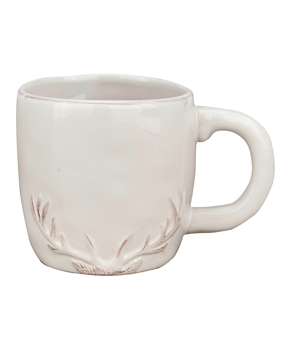 Split P Mugs - White Reindeer Silhouette Mug - Set of Four | Zulily