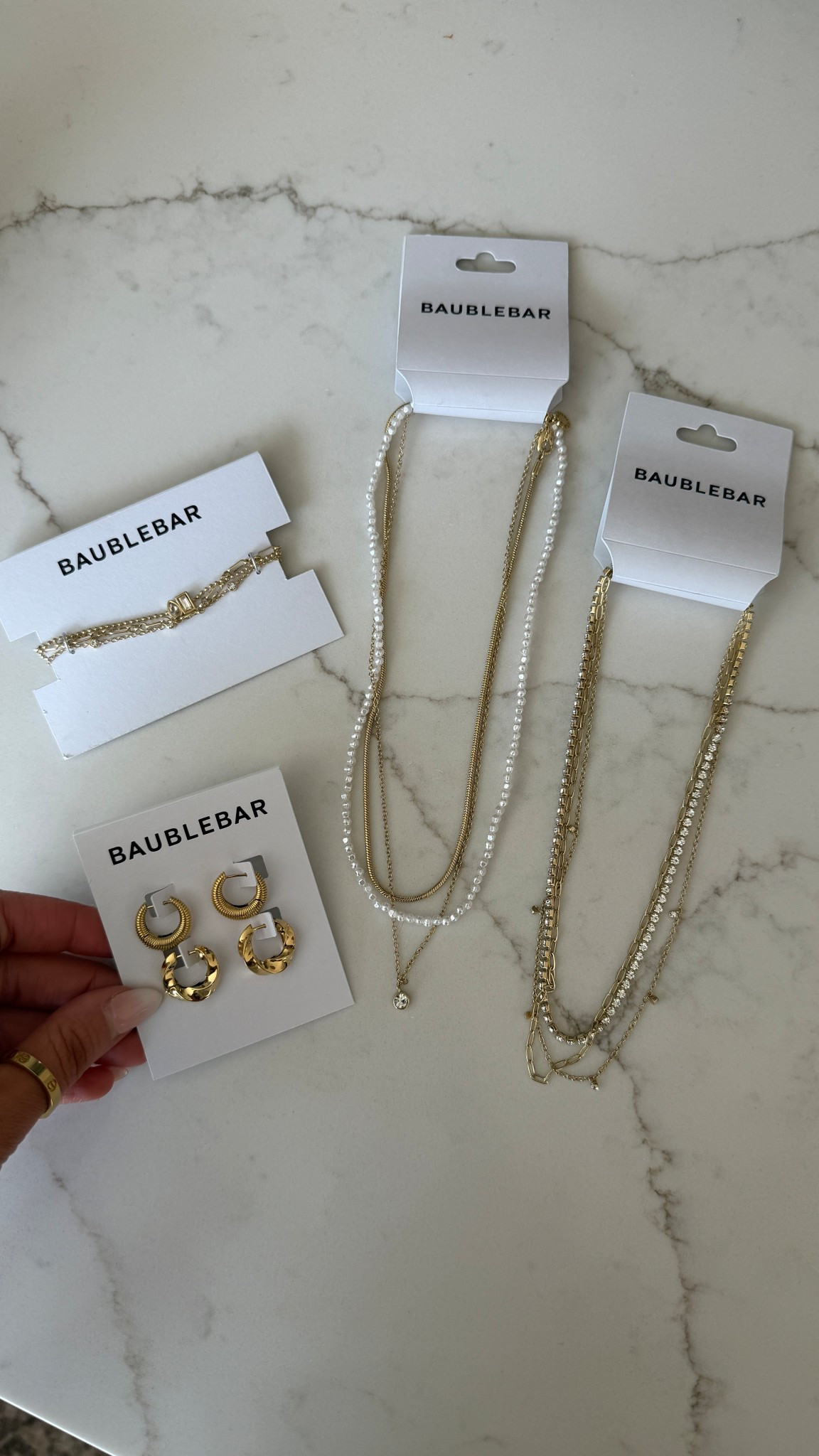 Water resistant jewelry! Necklace stack, brackets stack, earrings 

#LTKBeauty #LTKSeasonal #LTKselfcare