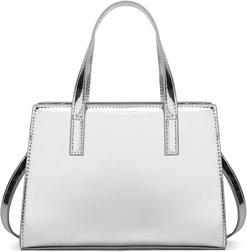 Women's Hobo Bag PU Leather Shoulder Crossbody Bag Patent Glossy Totes Large Handbag Purse Satche... | Amazon (US)