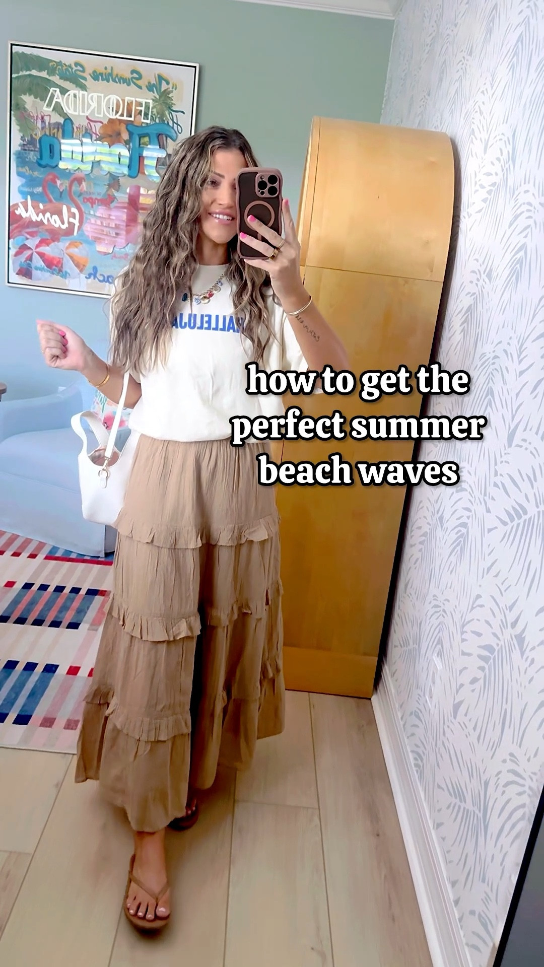 My waver for the perfect summer hair and fave hair products linked too! 🫶🏻