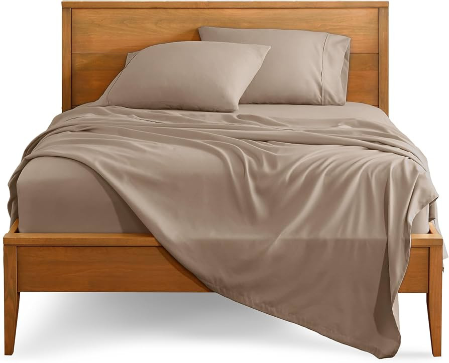 Bare Home Queen Sheet Set - Luxury 1800 Ultra-Soft Microfiber Bed Sheets - Double Brushed - Deep ... | Amazon (US)