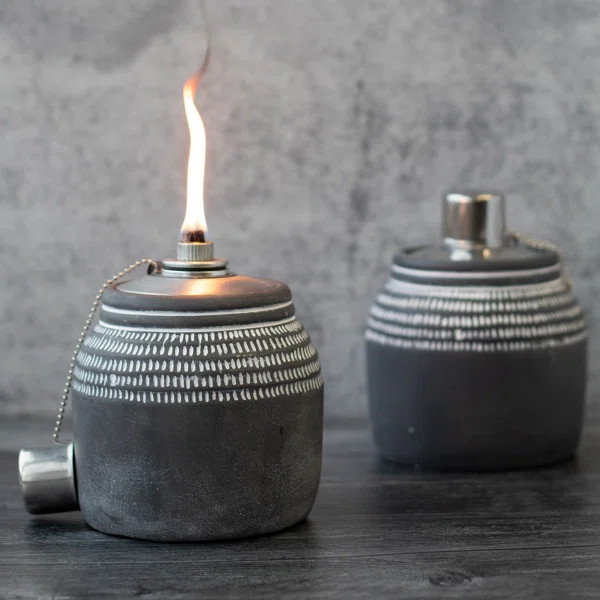 Modern Patio Essentials Tabletop Torch (Set of 2) | Wayfair North America