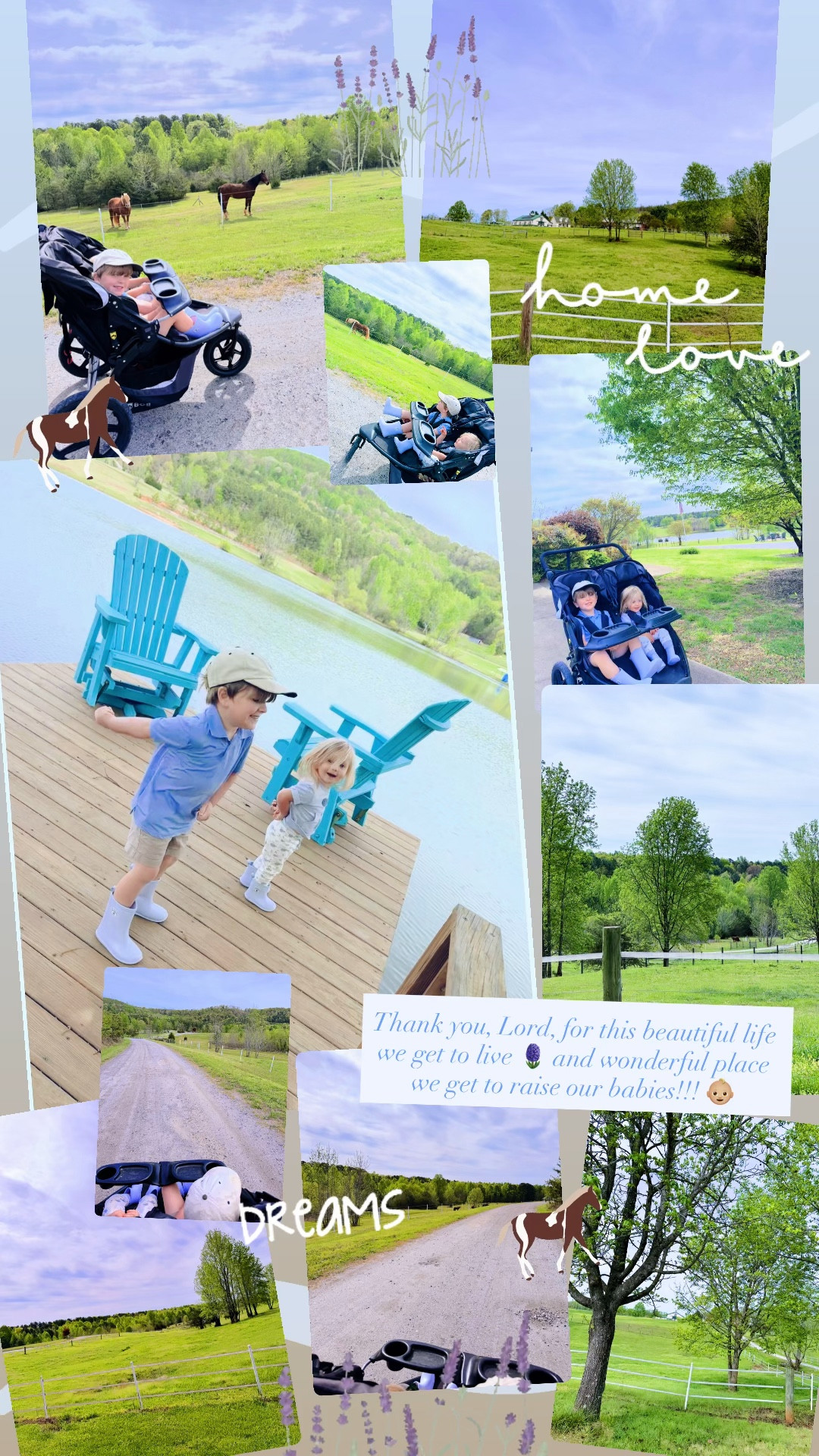 Thank you, Lord, for this beautiful life we get to live 🪻 and wonderful place we get to raise our babies!!! 👶🏼