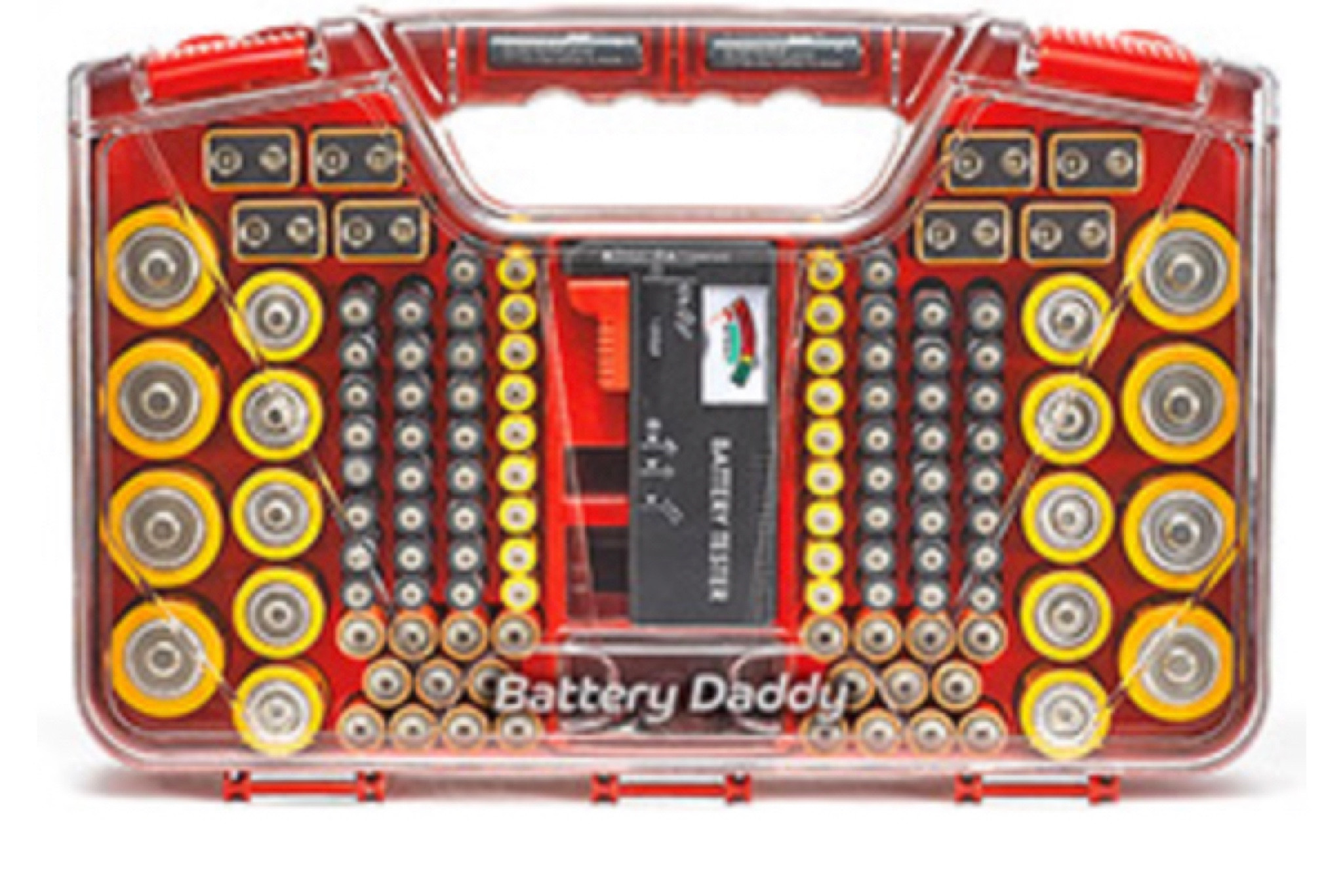 Turn any disaster into an organized master! Battery Daddy® uses both sides to store all types of different batteries, even coin size. The unique design puts them in groups for easy selection. Forget flimsy bags or messy containers and it fits perfectly in any cabinet, drawer or shelf.

#LTKfamily #LTKhome #LTKkids