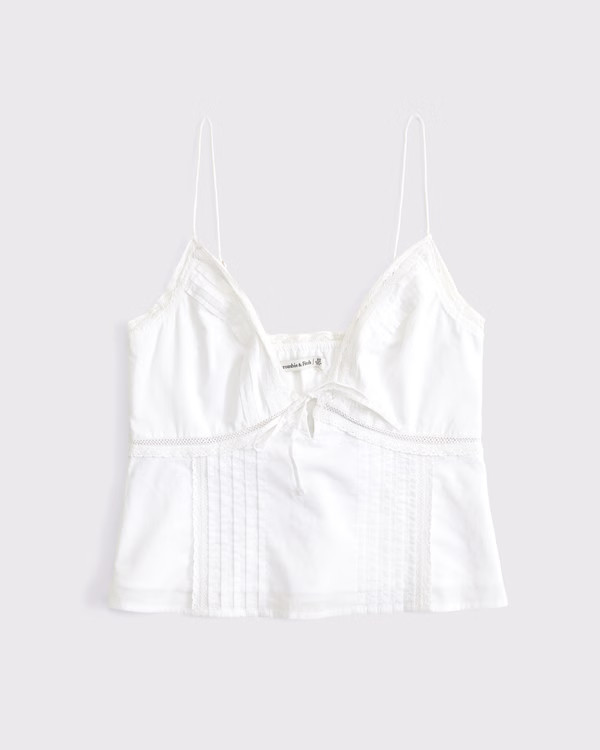 Women's The A&F Bella Tie-Front Cami | Women's Tops | Abercrombie.com | Abercrombie & Fitch (US)