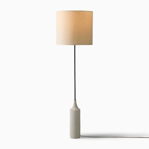 Hudson Concrete Base Floor Lamp (68") | West Elm (US)