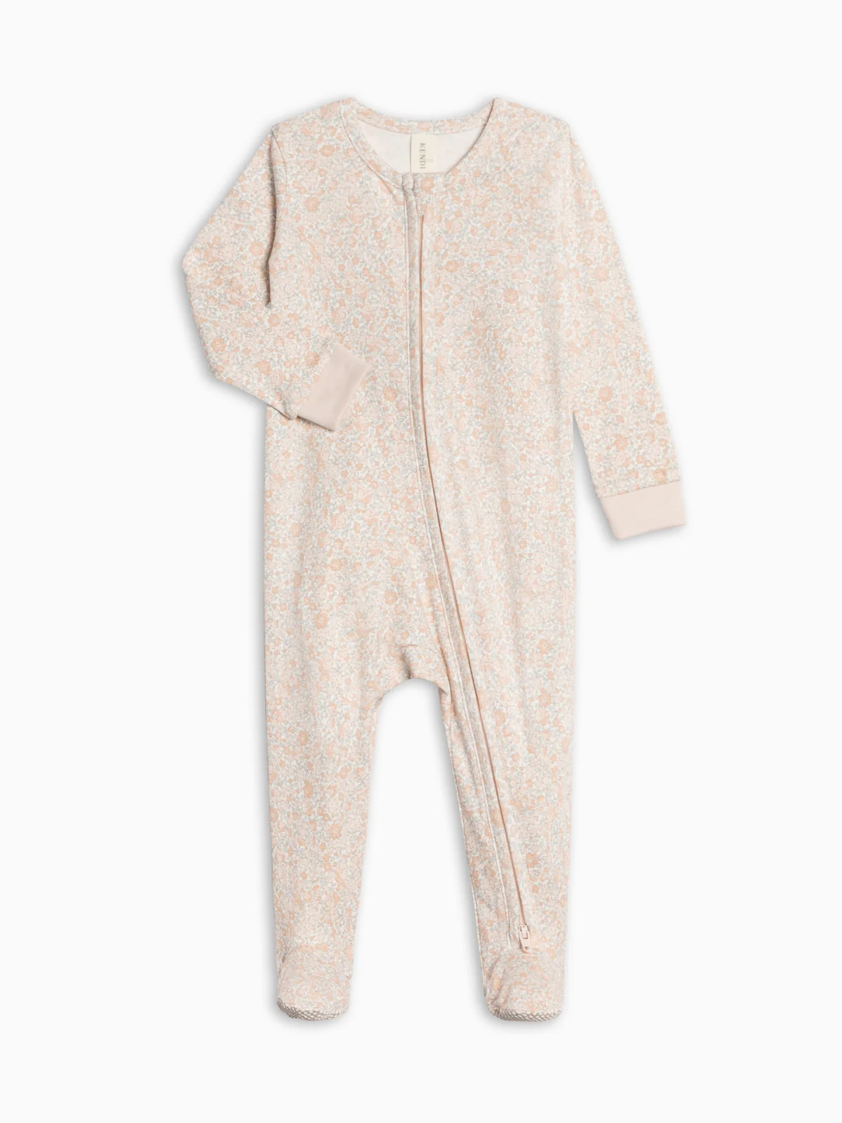 Peyton Zipper Sleeper - Belmont Floral / Shell + Powder | Colored Organics