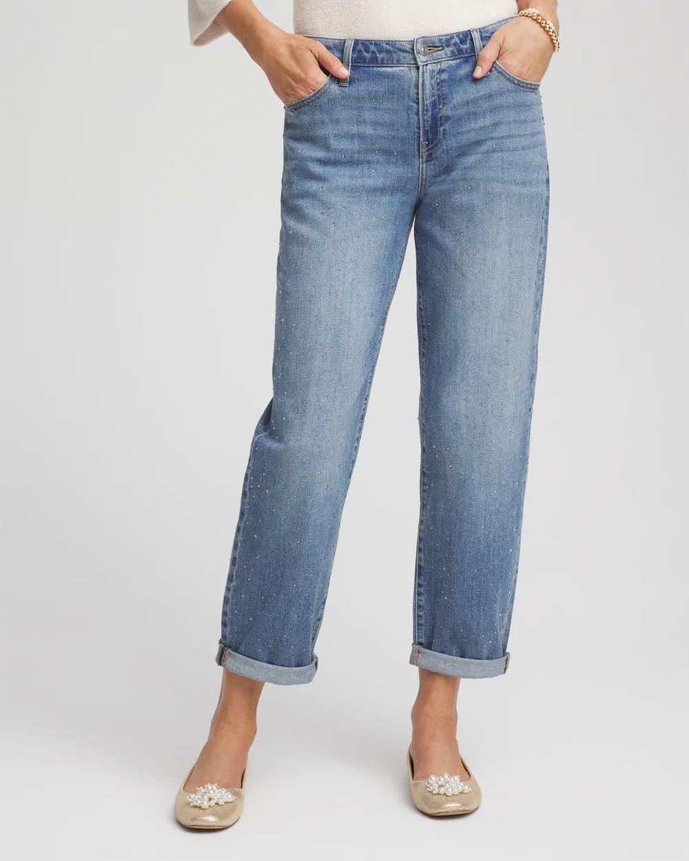 Dewdrop Boyfriend Cropped Jeans | Chico's