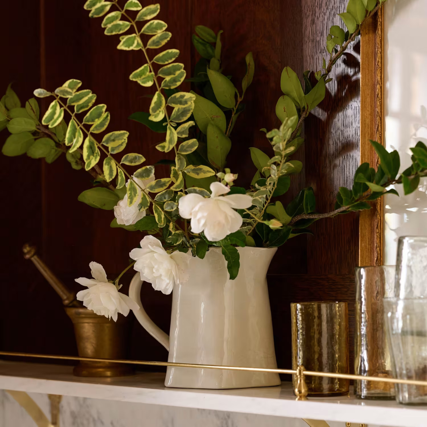 Vintage-Inspired Crackle Pitcher | Magnolia