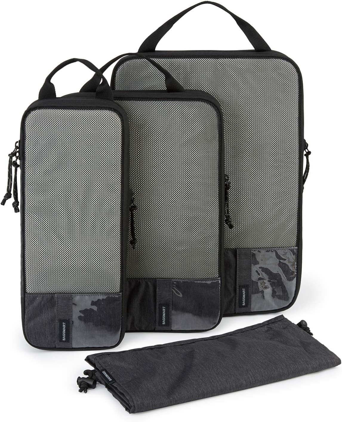 BAGSMART Compression Packing Cubes for Travel Essentials | Amazon (US)