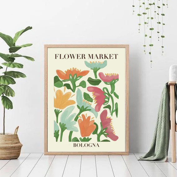 Flower Market Print Flower Market Poster Flower Market | Etsy | Etsy (US)