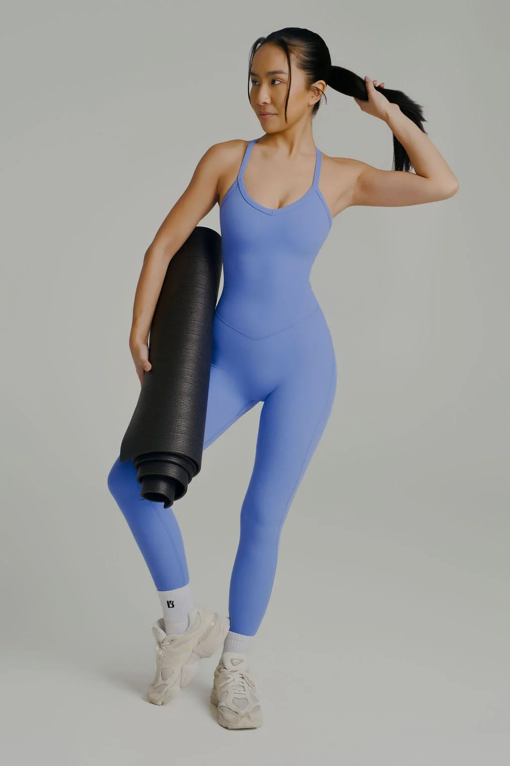 Poshknit Scrunch Bodysuit - Onyx Black | Buffbunny Collection