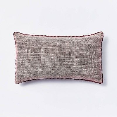 Cotton Velvet with Lace Trim Reversible Throw Pillow - Threshold™ designed with Studio McGee | Target