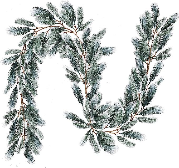 Amazon.com: DearHouse 6Ft Artificial Christmas Pine Garland Winter Greenery Garland for Holiday S... | Amazon (US)