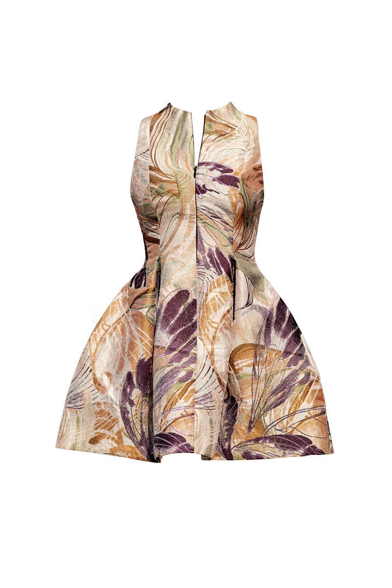 VENTI JACQUARD DRESS IN VIBRA PRINT | Andrea Iyamah | CULT MIA | CULT MIA UK LTD