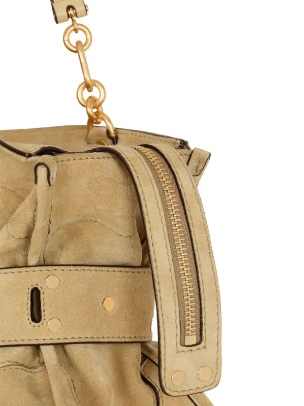 Anthem suede buckle shoulder bag | Farfetch Global