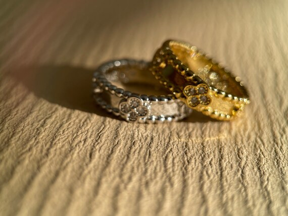 CZ Ring 18K Gold Plated Handmade - Etsy | Etsy (US)