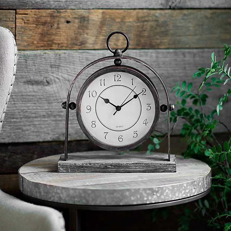 Charles Round Tabletop Clock | Kirkland's Home