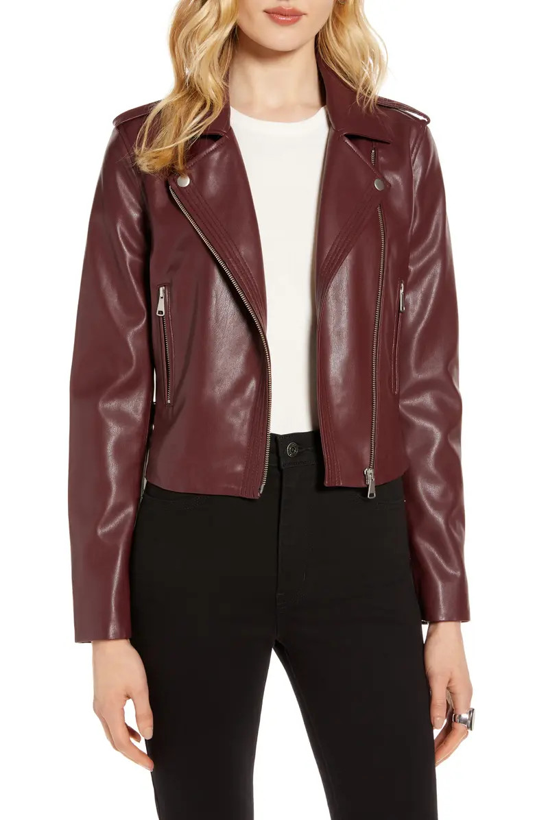 Faux Leather Moto Jacket | Nordstrom
