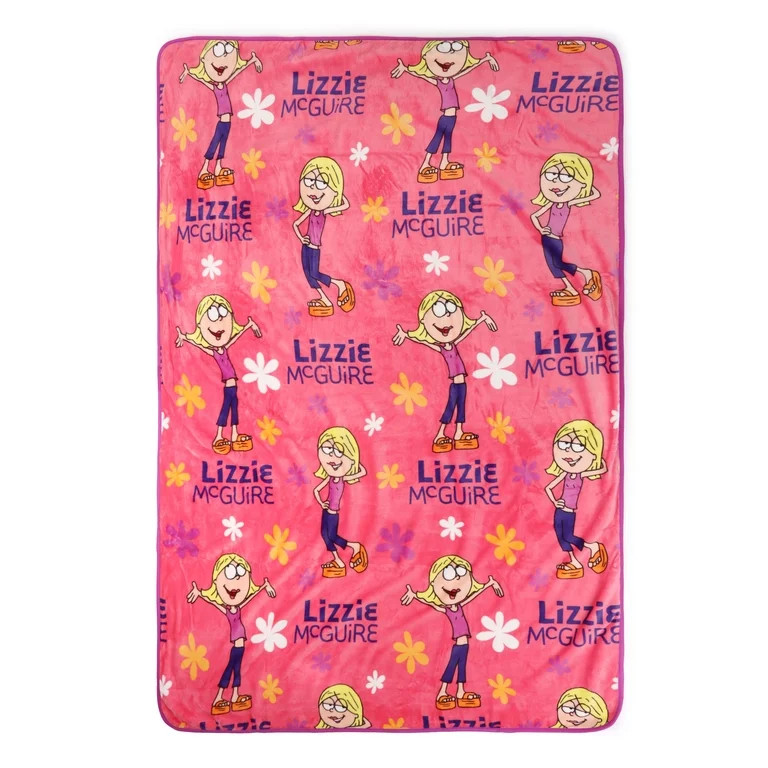 Disney Lizzie McGuire Totally Lizzie Kids Throw Blanket, Polyester Silk Touch, Multicolor, 50" x ... | Walmart (US)