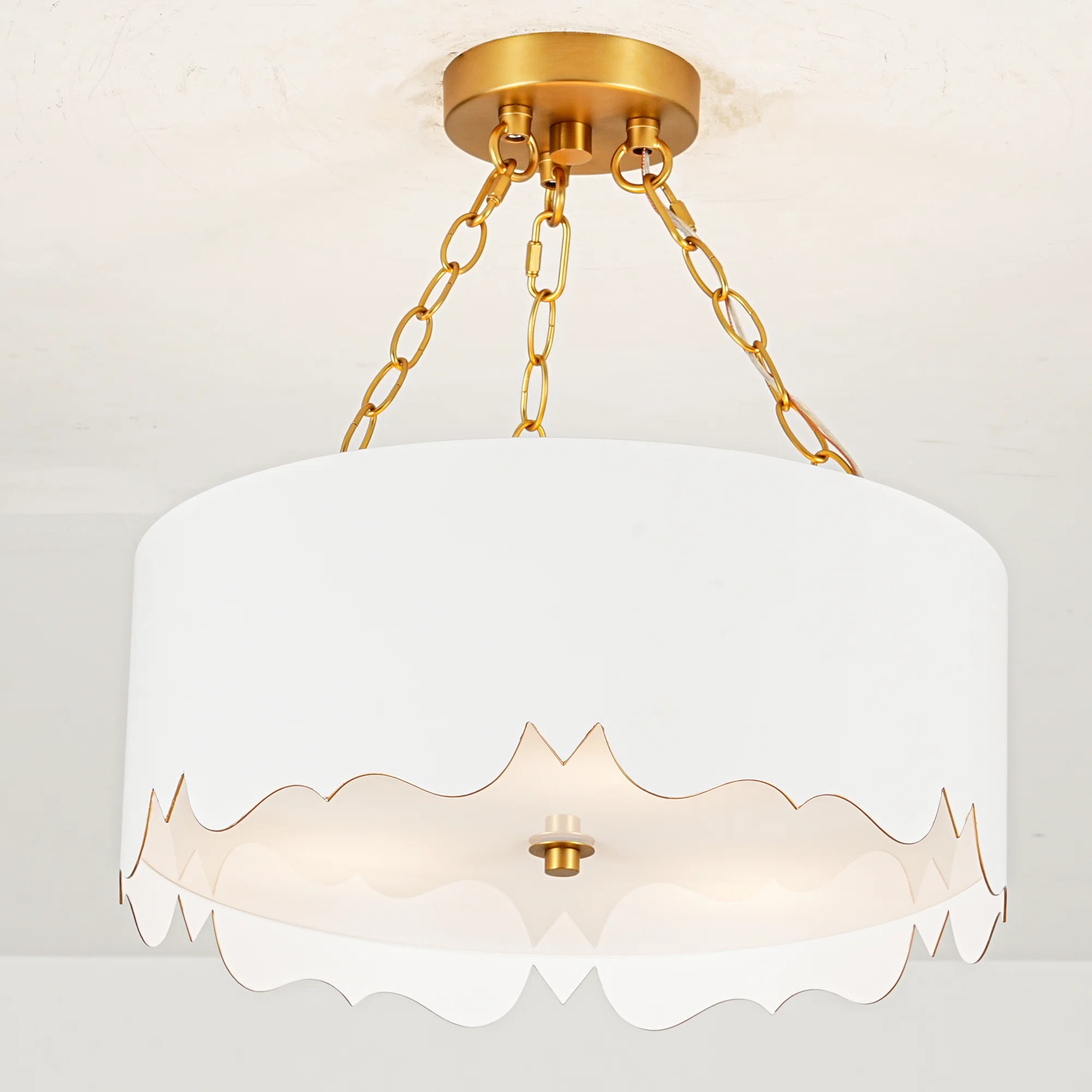 3 - Light Metal Flush Mount Ceiling Light | Wayfair North America
