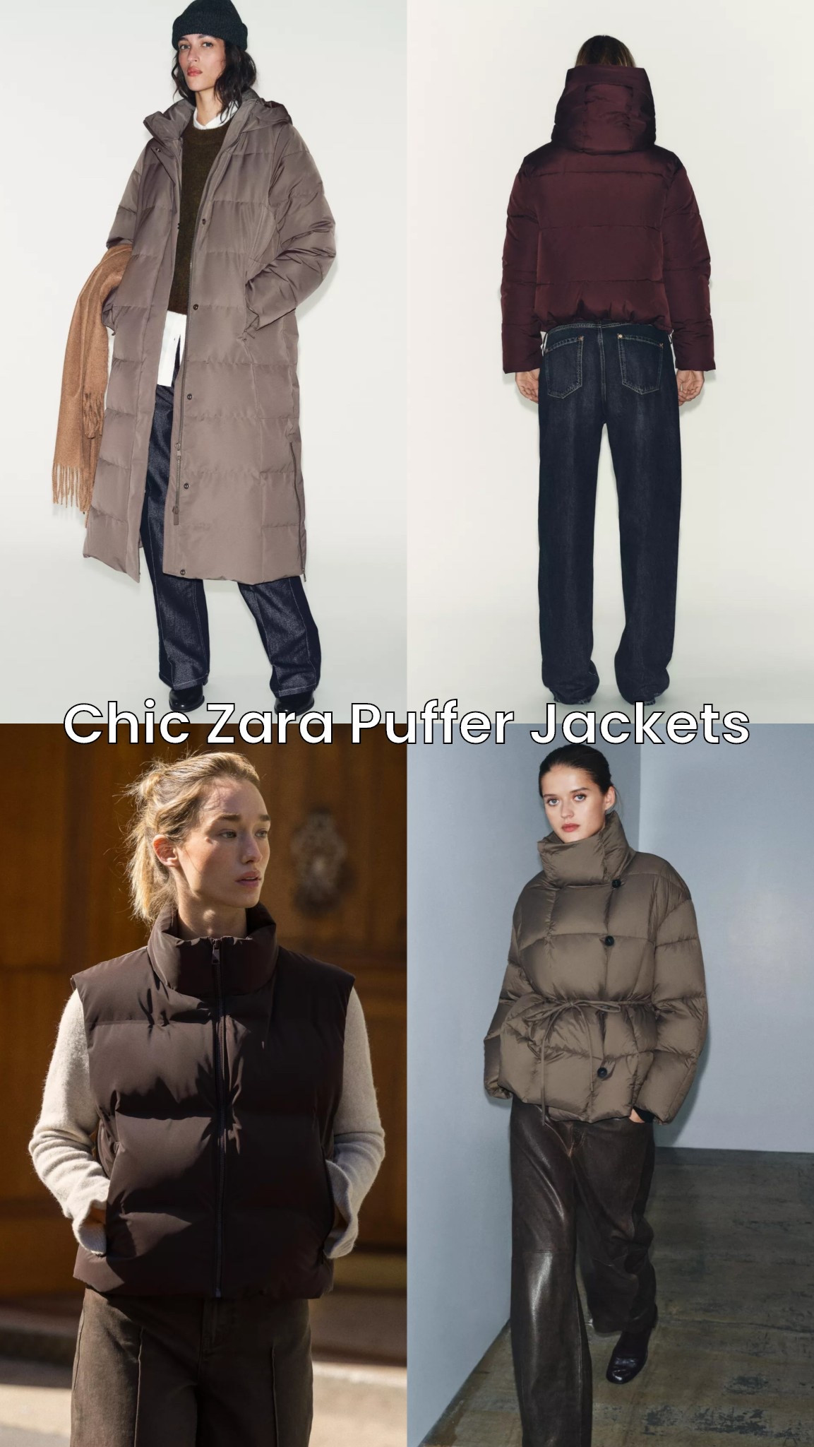 Chic Zara puffer jackets - padded coats for your winter wardrobe 🥶 long short or gilet Zara’s new in coats have you covered #zara #winter #coat 

#LTKuk #LTKwinter #LTKautumn