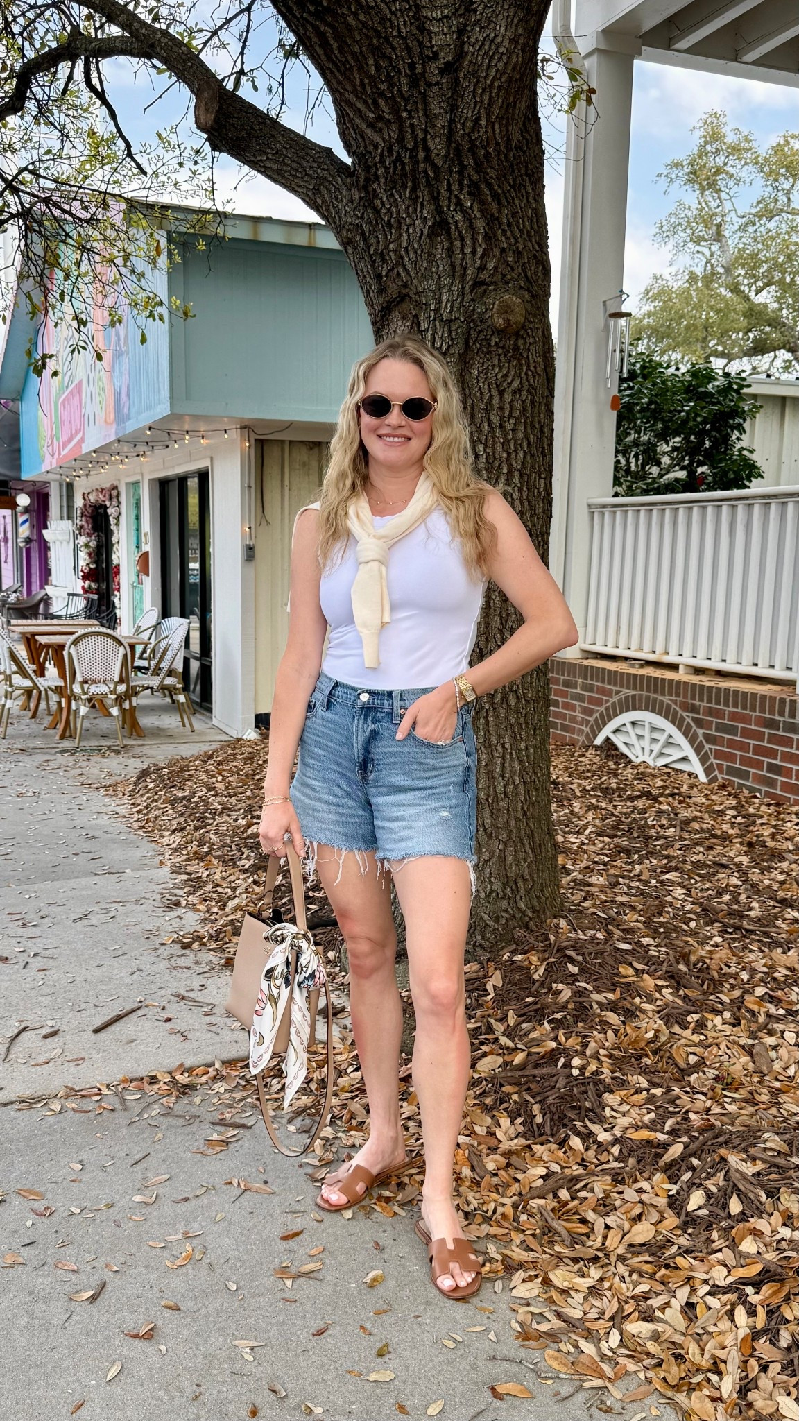 Medium in cardigan and tank, 28 in jeans

#LTKSeasonal #LTKSaleAlert #LTKootd