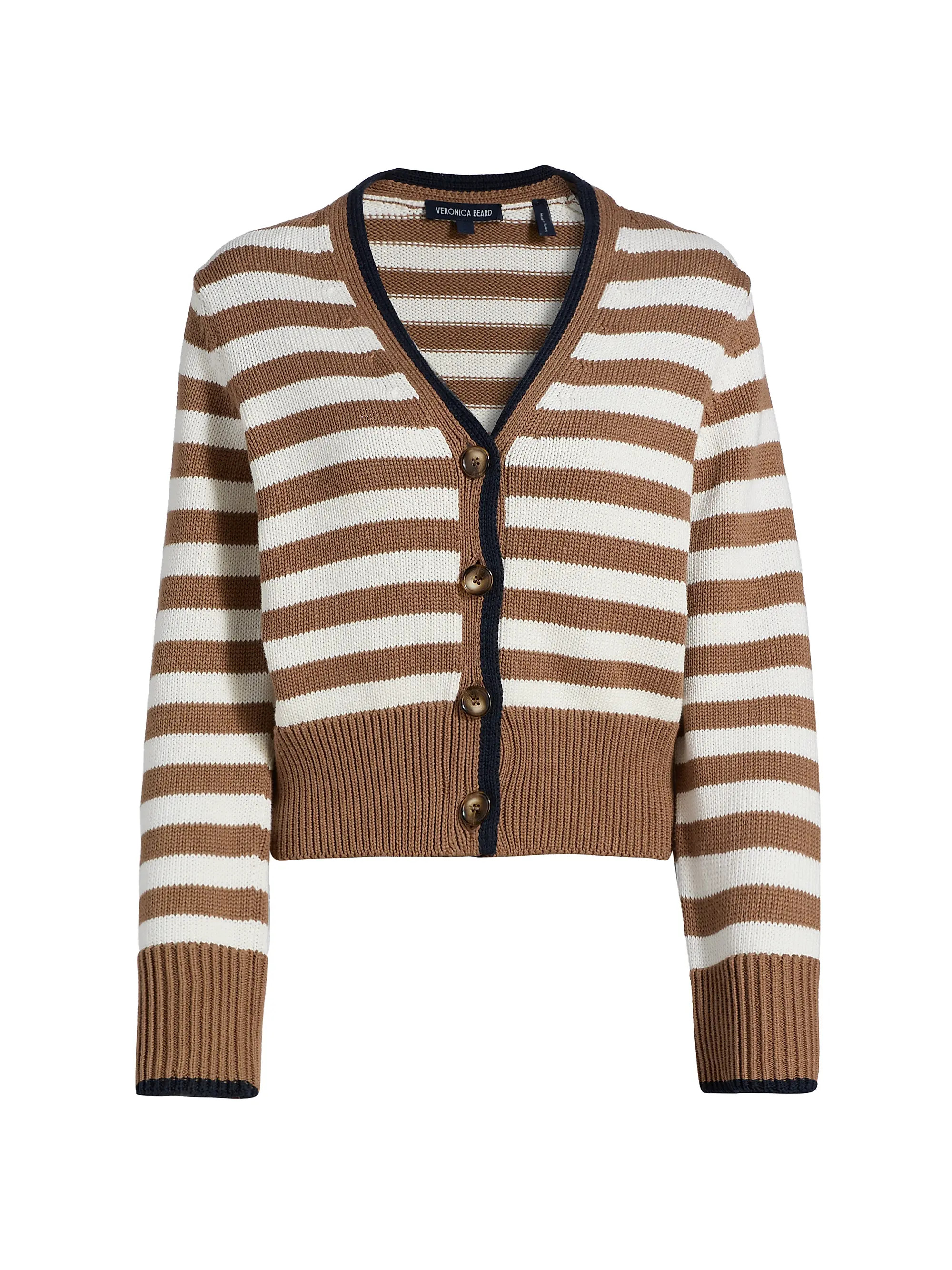 Monae Striped Cotton Cardigan | Saks Fifth Avenue