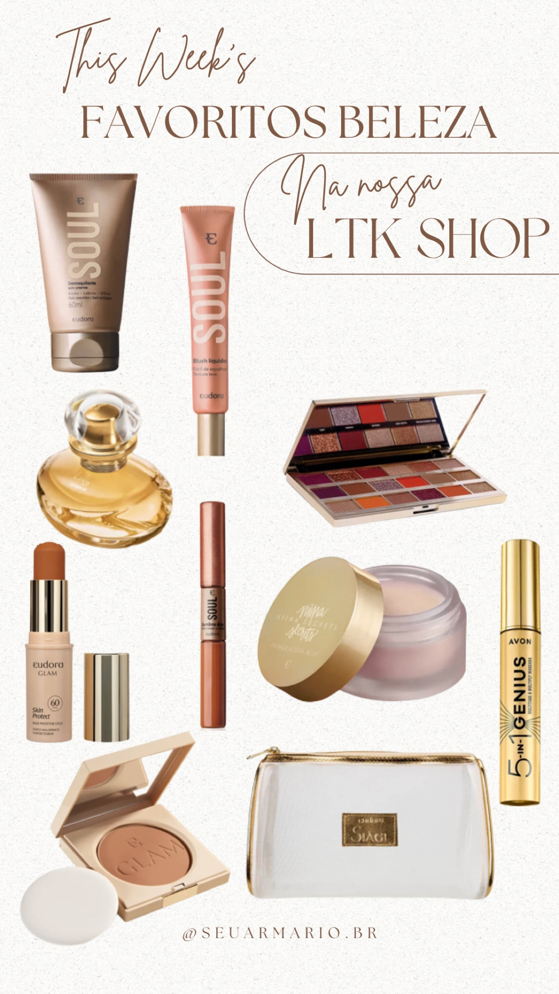 Favoritos de Beleza💄🛍️
A semana Black Week já começou em muitas lojas, como Eudora, Avon, Boticário, aproveite ! 🎉🛍️💄

#LTKSeasonal #LTKbrasil #LTKbeauty