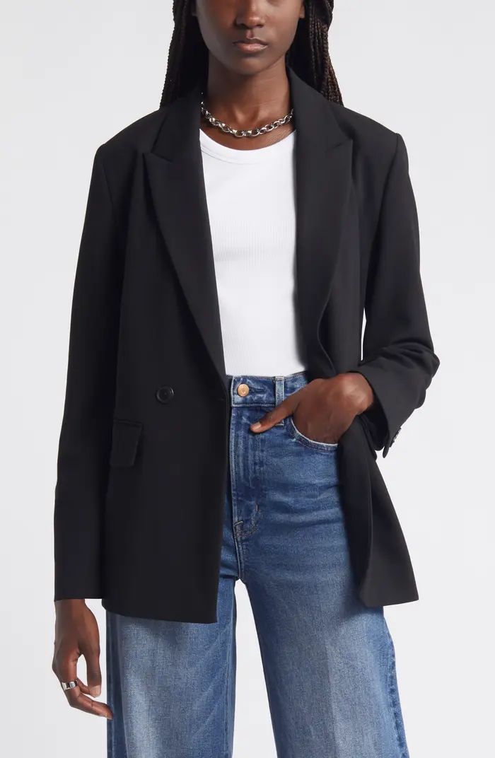 Nordstrom Double Breasted Peak Lapel Blazer | Nordstrom | Nordstrom