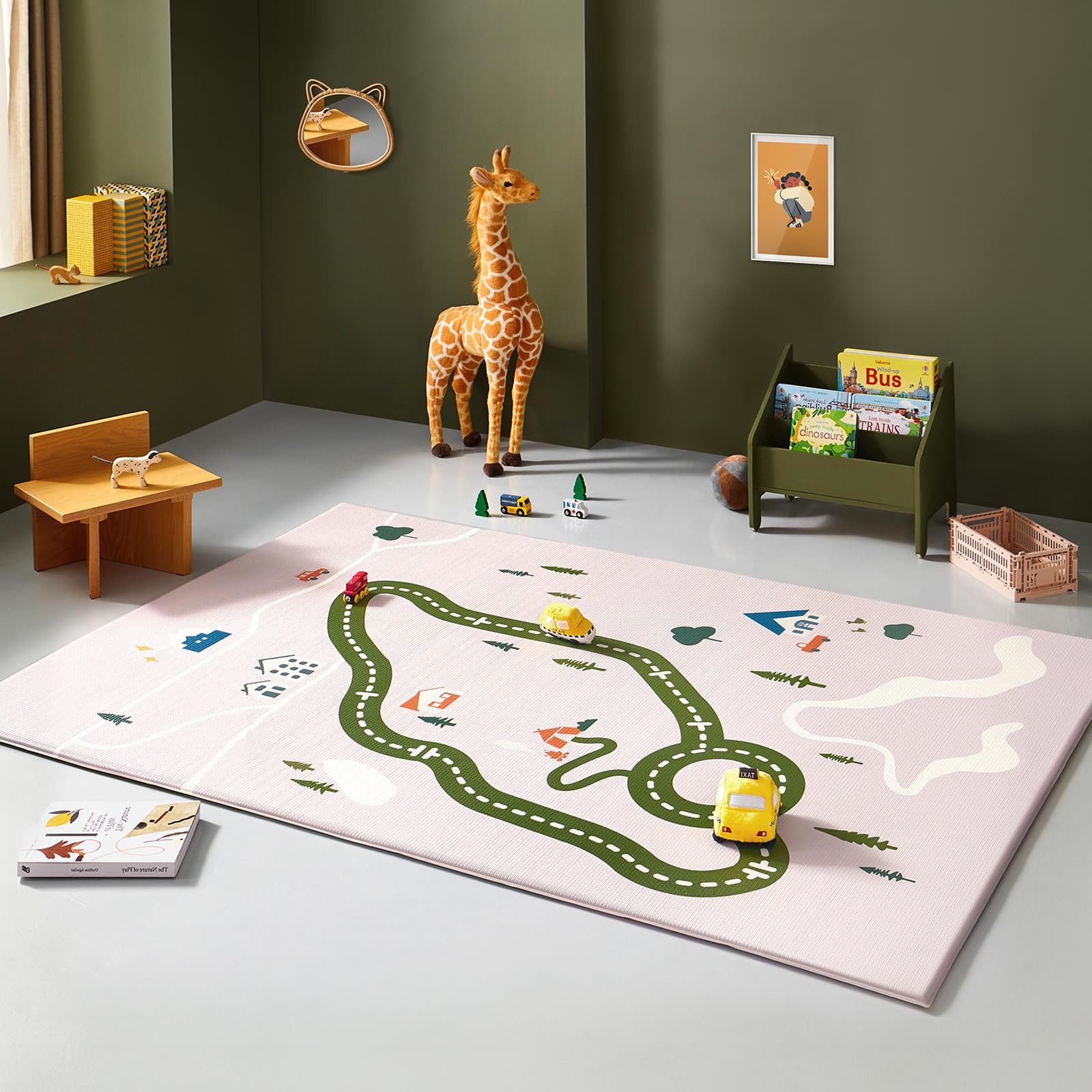 Tiny Land Baby Crawling Mat Reversible Baby Play Mat 78" X 55" Waterproof Non-Slip Larger Playmat... | Amazon (US)