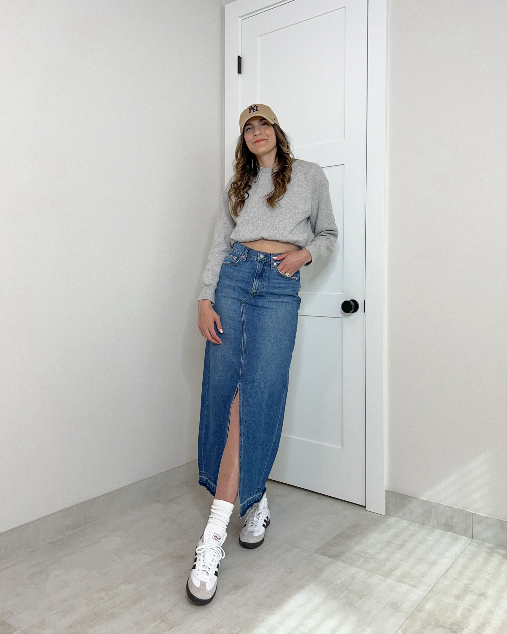 Denim maxi skirt for spring! Comes in tall and regular sizes! 

#LTKSeasonal #LTKunder100 #LTKstyletip