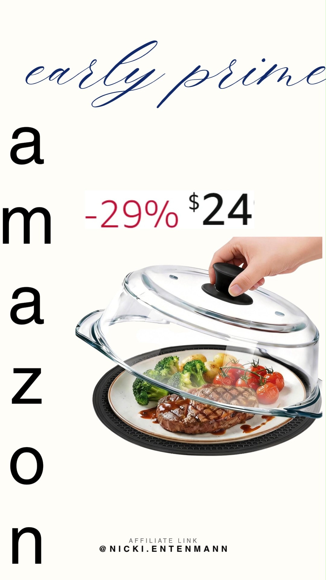Glass microwave splatter cover with place mat keeps kitchens clean and meals fresh. Durable, practical, and easy to use, it makes reheating food simple while adding everyday convenience. 🍲✨👌  

#microwavecover #glasscover #splattercover #kitchenessentials #cookware #foodprep #homekitchen #microwaveaccessories #kitchentools #homedecor 

 #LTKfoodie #LTKHome #LTKSaleAlert