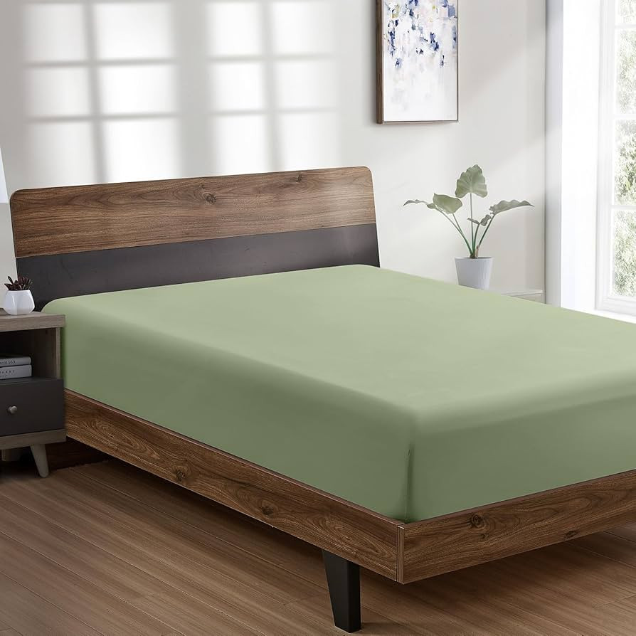 FreshCulture Queen Fitted Sheet - Hotel Quality, Ultra Soft & Breathable Brushed Microfiber, Deep... | Amazon (US)