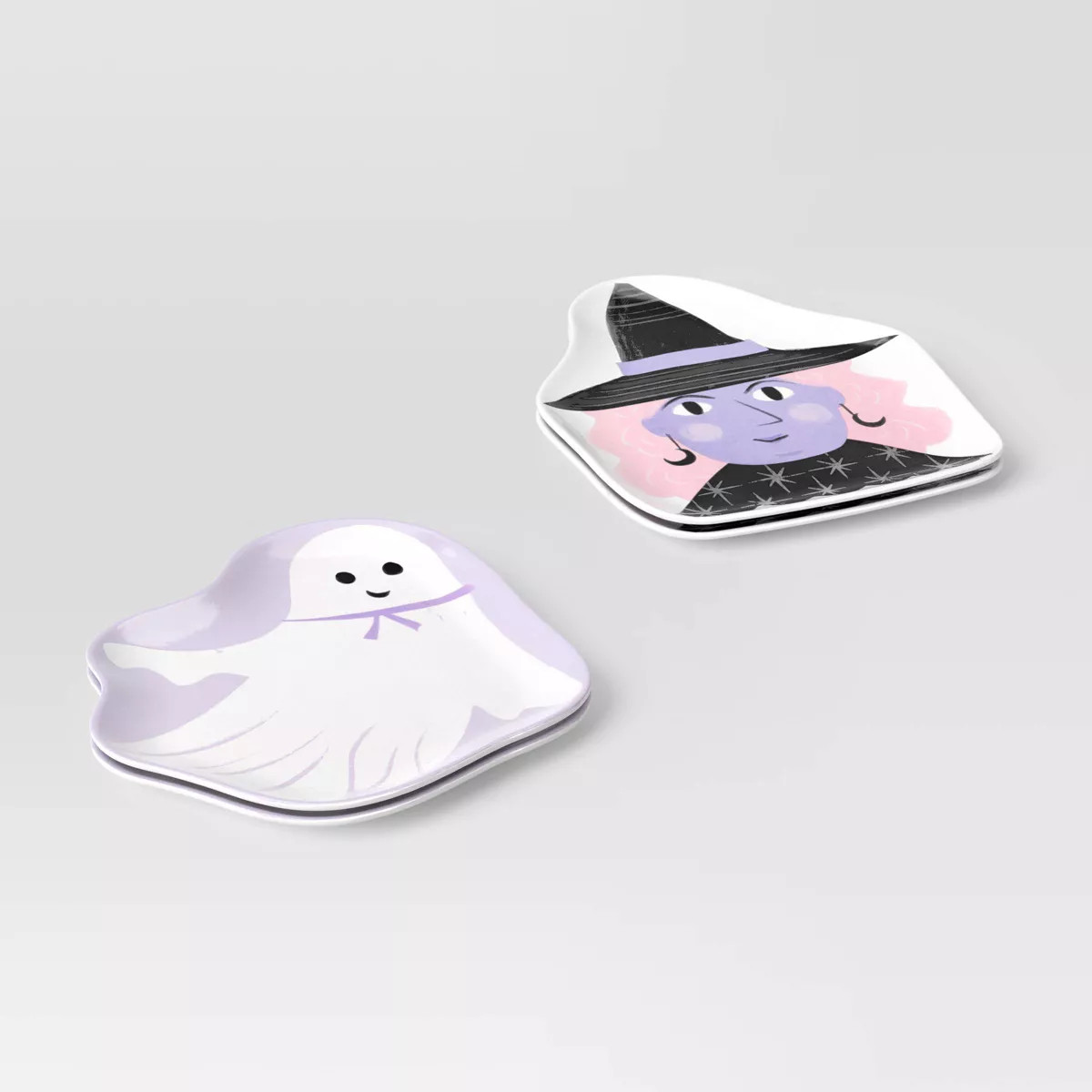 4pk 10" Halloween Melamine Novelty Witch/Ghost Dinner Plates - Hyde and EEK! Boutique™ | Target