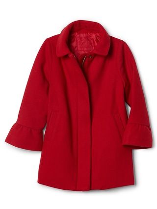 Gap Baby Wool Bell-Sleeve Coat Modern Red Size 12-18 M | Gap US