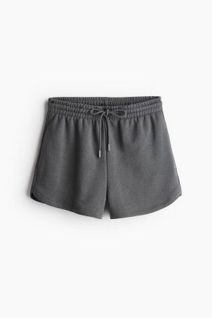 Sweatshorts - Regular waist - Short - Light gray melange - Ladies | H&M US | H&M (US + CA)