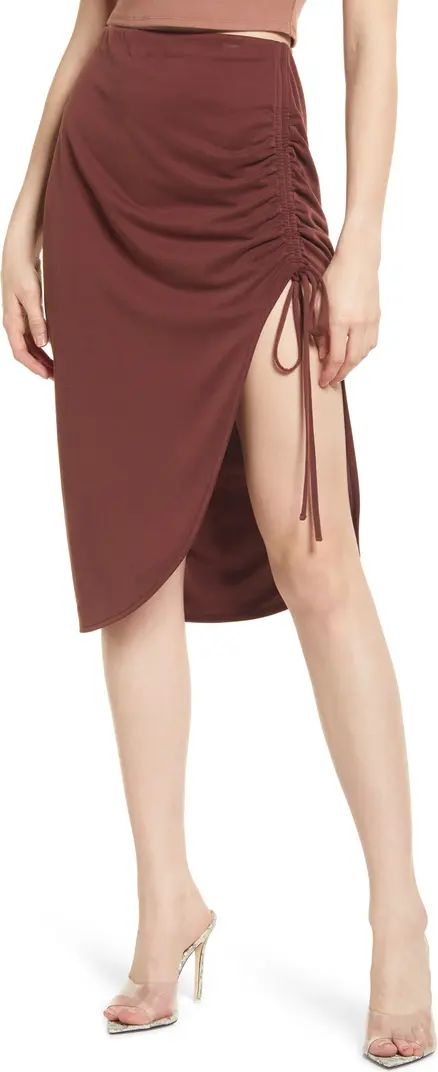 Open Edit Side Ruched Skirt | Nordstrom | Nordstrom