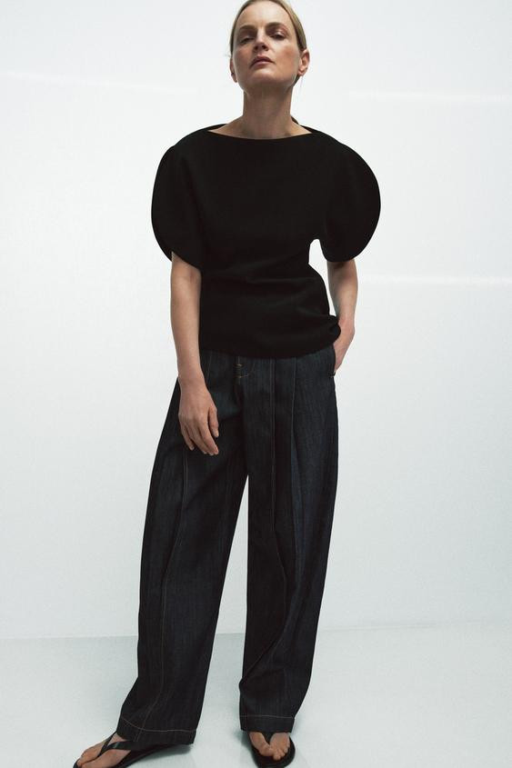 ZW COLLECTION PUFF SLEEVE TOP | Zara US